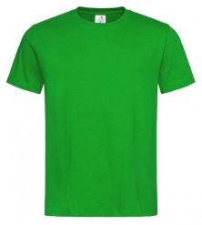 Zielony Bawełniany T-Shirt Męski Bez Nadruku -STEDMAN- Koszulka, Krótki Rękaw, Basic, U-neck. Zielone t-shirty męskie Stedman, l, bez wzorów, z bawełny, bez kołnierzyka. Za 45.00 zł.