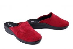 INBLU LV-18 016 bordowy, kapcie damskie. Czerwone kapcie damskie Inblu, z tkaniny. Za 59.99 zł.