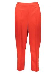 Kaffe Spodnie chino "Sakura" w kolorze koralowym rozmiar: 42. Czerwone spodnie materiałowe damskie Kaffe, bez wzorów. Za 87.19 zł.