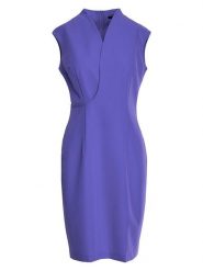 Stylove Sukienka w kolorze fioletowym rozmiar: S. Różowe sukienki damskie Stylove, na co dzień, s, bez wzorów, bez kołnierzyka, bez ramiączek, midi, proste. Za 149.99 zł.