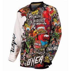 Bluza rowerowa mtb męska O'neal Mayhem Crank. Czarne bluzy bez kaptura męskie O'NEAL, bez wzorów, sportowe, bez kołnierzyka, bez ramiączek. Za 219.00 zł.