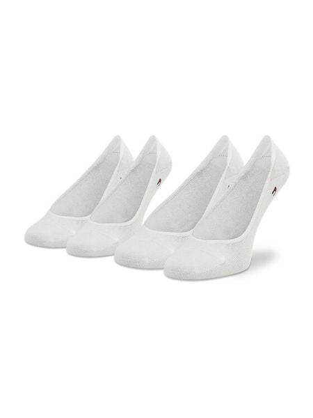 Tommy Hilfiger Stopki 343025001 Biały. Białe skarpetki damskie Tommy Hilfiger, bez wzorów, z materiału. Za 49.99 zł.