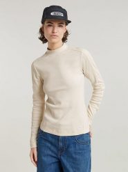 G-Star Koszulka w kolorze kremowym rozmiar: M. Brązowe t-shirty damskie G-Star, m, bez wzorów, bez kołnierzyka. Za 123.53 zł.