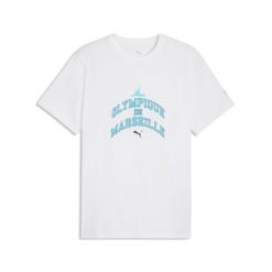 Męska koszulka Olympique de Marseille FtblCulture PUMA. Białe t-shirty sportowe męskie Puma, m, bez ramiączek, do piłki nożnej. Za 129.00 zł.