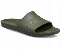 Klapki Dla Dorosłych Crocs Slide 210088. Zielone klapki i japonki męskie Crocs, z materiału. Za 139.99 zł.