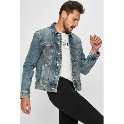 Calvin Klein Jeans - Kurtka. Niebieskie kurtki męskie Calvin Klein Jeans, l, bez wzorów, z bawełny, bez kaptura. W wyprzedaży za 359.90 zł.