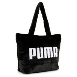 Torba na zakupy damska Puma UP FAUX FUR 09171201. Czarne torebki klasyczne damskie Puma, bez wzorów, duże, bez dodatków. Za 167.23 zł.