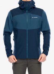 Kurtka softshell męska Vaude Roccia Softshell Jacket II. Niebieskie kurtki softshell damskie Vaude, m, bez wzorów, z materiału, bez kaptura. Za 847.80 zł.