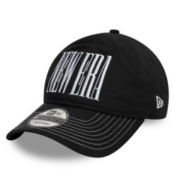 Czapka z daszkiem New Era. Czarne czapki z daszkiem damskie New Era, bez wzorów. Za 89.99 zł.