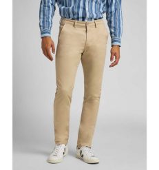 LEE SLIM CHINO MĘSKIE SPODNIE MATERIAŁOWE SERVICE SAND L768LA10 112121061. Spodnie materiałowe męskie Lee, bez wzorów, z materiału. Za 199.99 zł.