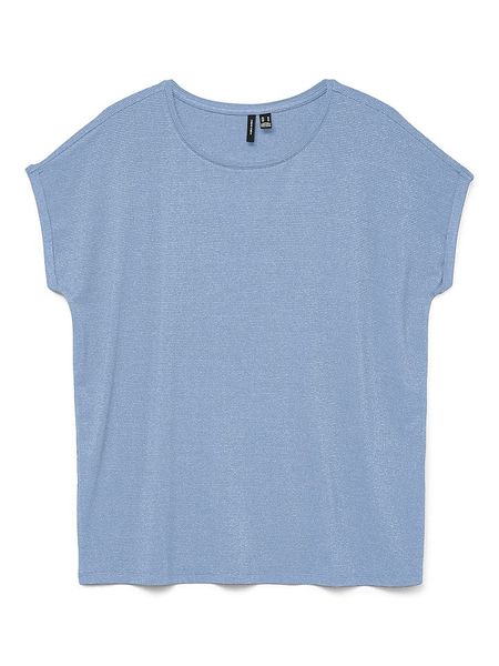 Vero Moda Koszulka w kolorze błękitnym rozmiar: XS. Niebieskie bluzki damskie Vero Moda, xs, bez wzorów, bez kołnierzyka, bez ramiączek. Za 81.95 zł.