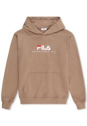 Bluza z kapturem Fila Valsera Regular Logo. Brązowe bluzy sportowe damskie Fila, l, bez wzorów, z dresówki, bez ramiączek, długie, z kapturem. Za 209.00 zł.
