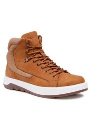 Lasocki Kozaki MI07-B250-B87-06 Brązowy. Brązowe buty zimowe męskie Lasocki, z nubiku, bez zapięcia. Za 279.99 zł.