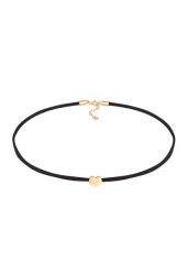 Elli Damski choker serce symbol miłości z satyną ze srebra próby 925 Sterling Silver Naszyjniki 1 ct. Szare naszyjniki damskie Elli, na co dzień, srebrne. Za 243.99 zł.