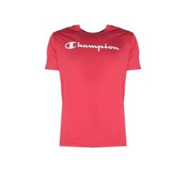 T-shirt fitness męski. Czerwone t-shirty męskie CHAMPION, m, bez wzorów, z bawełny, bez kołnierzyka. Za 103.00 zł.
