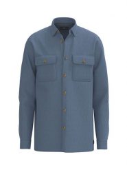 FYNCH-HATTON Kurtka koszulowa w kolorze szaroniebieskim rozmiar: M. Niebieskie kurtki męskie Fynch-Hatton, m, bez wzorów, z bawełny, bez kaptura. Za 121.99 zł.