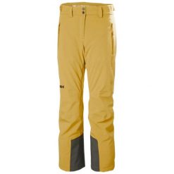Spodnie narciarskie dla kobiet Helly Hansen Alphelia 2.0. Brązowe spodnie materiałowe damskie Helly Hansen, bez wzorów, z elastanu, eleganckie. Za 1,186.50 zł.