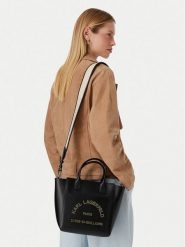 KARL LAGERFELD Torebka B3W30093 Czarny. Czarne torebki klasyczne damskie Karl Lagerfeld, bez wzorów, ze skóry, bez dodatków. Za 1,099.00 zł.