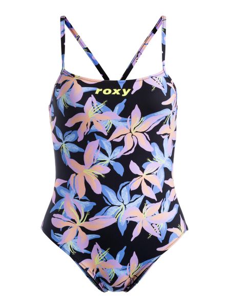 Jednoczęściowy strój z krzyżowanymi ramiączkami dla Kobiety ROXY ACTIVE Czarny. Czarne stroje jednoczęściowe damskie Roxy, xs, bez wzorów. Za 139.99 zł.
