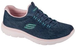 Buty treningowe damskie, Skechers Summits - Fun Flair. Niebieskie obuwie treningowe damskie Skechers, na fitness i siłownię. Za 249.99 zł.