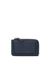 Marc O´Polo Skórzany portfel w kolorze granatowym - 14 x 8 x 1,5 cm rozmiar: onesize. Niebieskie portfele damskie bez wzorów, z materiału. Za 188.95 zł.