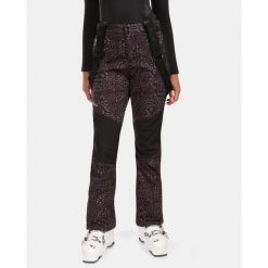 Pantaloni da sci softshell da donna Kilpi TORIEN-W. Czarne kurtki softshell damskie Kilpi, na zimę, bez wzorów, z softshellu. Za 422.05 zł.
