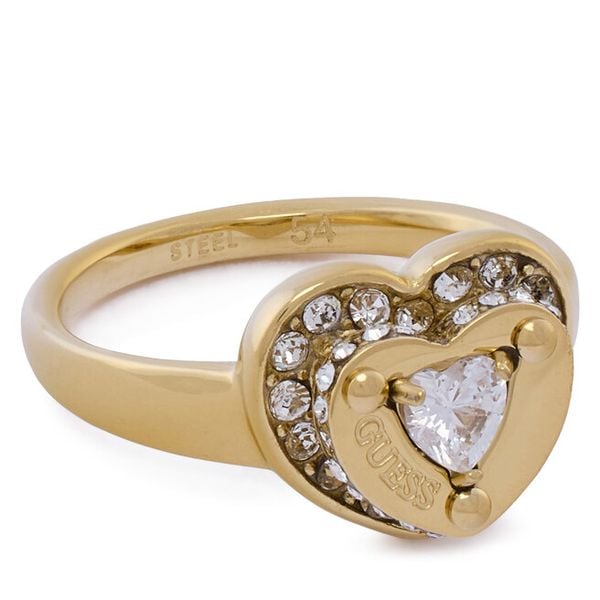 Pierścionek Guess. Żółte pierścionki damskie Guess, złote. Za 149.99 zł.