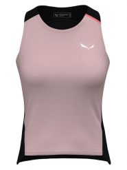 Salewa Top kolarski "Vento Merino" w kolorze jasnoróżowo-czarnym rozmiar: 40. Czarne topy damskie Salewa, bez wzorów, z lyocellu, bez kołnierzyka. Za 171.28 zł.