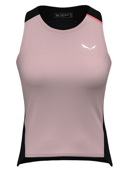 Salewa Top kolarski "Vento Merino" w kolorze jasnoróżowo-czarnym rozmiar: 40. Czarne topy damskie Salewa, bez wzorów, z lyocellu, bez kołnierzyka. Za 171.28 zł.