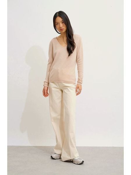 AUTHENTIC CASHMERE Kaszmirowy sweter "Galise" w kolorze jasnoróżowym rozmiar: L. Różowe swetry klasyczne damskie AUTHENTIC CASHMERE, l, z kaszmiru, bez kołnierzyka. Za 303.84 zł.