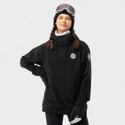 Kurtka snowboardowa damska W1-W Skywalk. Czarne kurtki damskie SIROKO, xl, bez wzorów, z softshellu, bez kaptura, narciarskie. Za 844.00 zł.