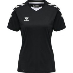 Koszulka sportowa z krótkim rękawem damska Hummel Core XK Poly Jersey S/S Woman. Czarne bluzki sportowe damskie HUMMEL, s, z jersey, bez kołnierzyka, bez ramiączek. Za 84.00 zł.