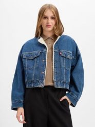 Levi's kurtka dżinsowa Kobiety Bawełna (100%) niebieski, L. Niebieskie kurtki damskie Levi's, l, bez wzorów, z bawełny, bez kaptura. Za 749.95 zł.