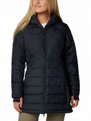 Columbia Kurtka zimowa "Crown Point II" w kolorze czarnym rozmiar: XL. Czarne kurtki damskie Columbia, na zimę, xl, bez wzorów, z puchu, bez kaptura. Za 349.95 zł.
