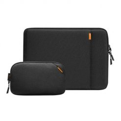 Zestaw pokrowców na laptopa Tomtoc Defender-A13 (czarny). Czarne walizki męskie Tomtoc, bez wzorów, z materiału. Za 115.99 zł.