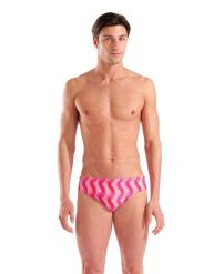 Kąpielówki męskie Arena Ripple Print Swim Briefs 80. Czerwone kąpielówki męskie Arena, m, bez wzorów, z materiału, do pływania. Za 131.98 zł.
