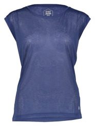 Asics Koszulka sportowa w kolorze granatowym rozmiar: S. Niebieskie bluzki sportowe damskie Asics, s, bez kołnierzyka, bez ramiączek. Za 60.73 zł.