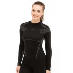 Bluza termoaktywna Damska Brubeck DRY. Fioletowe bluzy bez kaptura damskie Brubeck, m, bez wzorów, z poliamidu, bez kaptura. Za 159.99 zł.