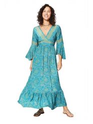 Ipanima Sukienka w kolorze niebieskim rozmiar: 38/40. Niebieskie sukienki damskie Ipanima, bez wzorów, bez kołnierzyka, bez ramiączek, maxi. Za 86.99 zł.