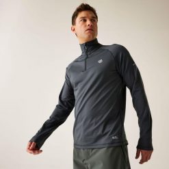 Bluza turystyczna męska Dare 2B Fuse Up II termoaktywna. Szare bluzy bez kaptura męskie Dare 2b, l. Za 139.99 zł.