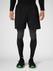 2 in 1 Exceleration Running Pants. Czarne szorty męskie UYN, bez wzorów. Za 337.95 zł.