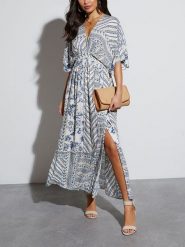 Milan Kiss Sukienka w kolorze kremowym rozmiar: M. Brązowe sukienki damskie Milan Kiss, m, bez wzorów, bez kołnierzyka, bez ramiączek, maxi. Za 152.99 zł.