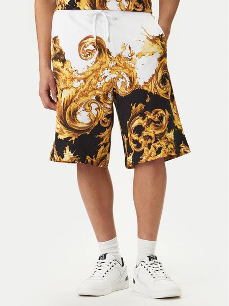 Versace Jeans Couture Szorty sportowe 80GAD3BB FS217 Kolorowy Regular Fit. Szorty męskie Versace Jeans Couture, bez wzorów, z bawełny, sportowe. Za 687.99 zł.
