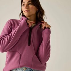 Damska bluza polarowa Frankie Half Zip. Czerwone bluzy bez kaptura damskie Regatta, l, z materiału. Za 212.50 zł.