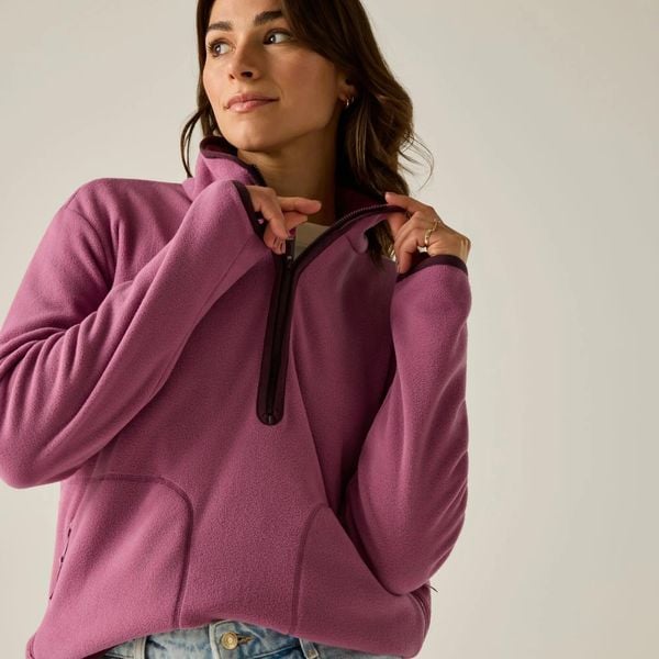 Damska bluza polarowa Frankie Half Zip. Czerwone bluzy bez kaptura damskie Regatta, l, z materiału. Za 212.50 zł.