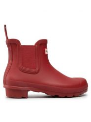 Hunter Kalosze Original Chelsea WFS2078RMA Czerwony. Czerwone kalosze damskie Hunter, bez wzorów, z kauczuku. Za 319.99 zł.