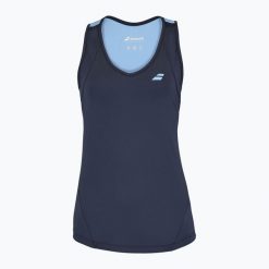 Koszulka damska Babolat Drive Koszulka W. Niebieskie bluzki sportowe damskie BABOLAT, l, z aplikacjami, z elastanu, bez ramiączek. Za 149.99 zł.
