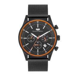 Rhodenwald & Söhne Chronograf Goodwill Czarny Stal nierdzewna Czarny Zegarki męskie 1 ct Męskie. Czarne, analogowe zegarki męskie Rhodenwald & Söhne, z mosiądzu. Za 719.99 zł.