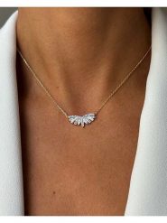 Les Favorites Pozłacany naszyjnik z elementem ozdobnym - dł. 40 cm rozmiar: onesize. Niebieskie naszyjniki damskie Les Favorites, pozłacane. Za 108.99 zł.