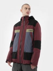 4F Kurtka snowboardowa membrana 15 000 męska XL. Czerwone kurtki męskie 4f, l, bez wzorów, bez kaptura, narciarskie. Za 279.99 zł.